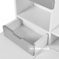 Комплект FunDesk парта Pensare Grey с креслом Paeonia Grey 