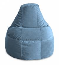 Кресло мешок Банан в велюре MASERRATI - 17 синий