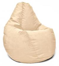 Кресло мешок груша в велюре Maserrati - 03 бежевый XL