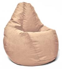 Кресло мешок груша в велюре Maserrati - 06 кофе с молоком L