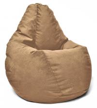 Кресло мешок груша в велюре Maserrati - 07 кофе L