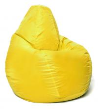 Кресло мешок груша в жёлтом оксфорде XL