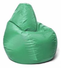 Кресло мешок груша в зелёном оксфорде L