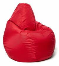 Кресло мешок груша в красном оксфорде XXXL