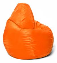 Кресло мешок груша в оранжевом оксфорде XL