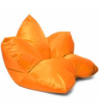 кресло мешок цветок в оранжевом оксфорде